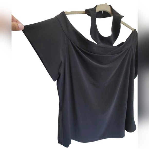 NWT Sz 18/20 Halter Over the Shoulder Short Sleeve Blouse - Picture 2 of 5